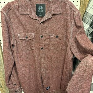 DJAB Maroon Button-Up Shirt